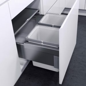 Thùng Đa Năng Kéo Envi Space Pro 2 Ngăn 22 Lít, Cho Tủ Rộng 600Mm HMH.520.25.1526