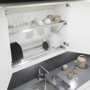Bộ Khay Úp Chén Dĩa Cho Tủ Treo 600Mm HMH.550.26.2060